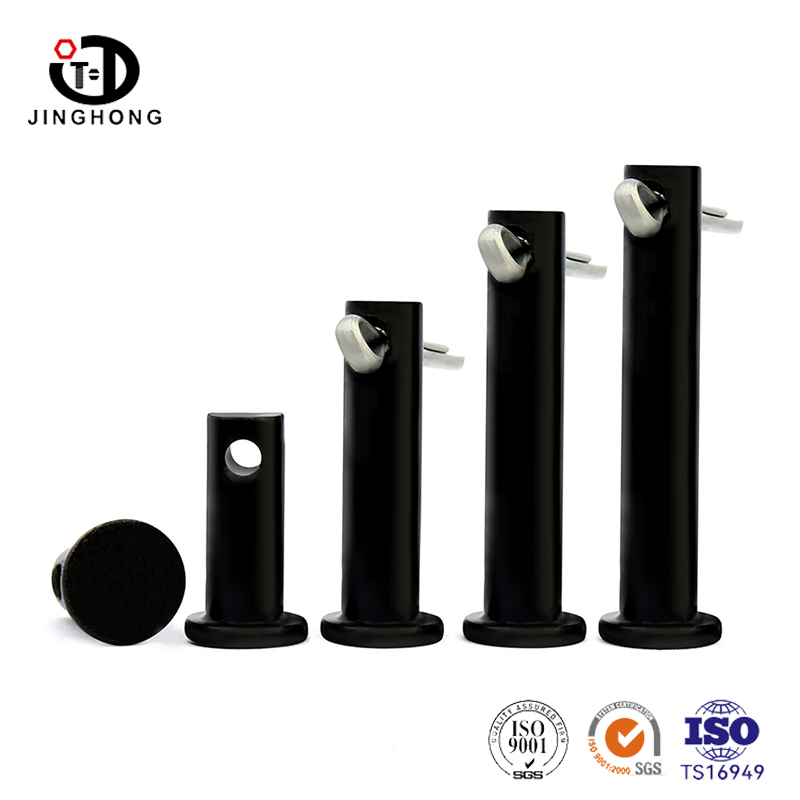 Черный штифт с плоской головкой и головкой