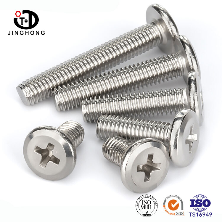 Крестовые мебельные соединители с плоской головкой