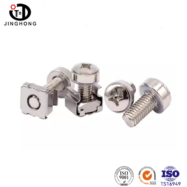 Комбинированный винт с цилиндрической головкой и крестообразным шлицем из нержавеющей стали