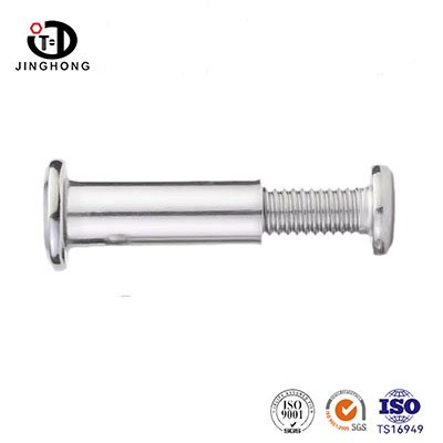SS304 Пара стопорных винтов с шестигранной головкой и внутренними гайками с перевернутой кромкой
